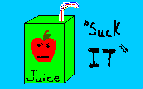 Lindsay - apple juice cartoon