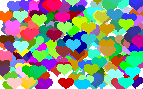 Q Tee - Rainbow Hearts