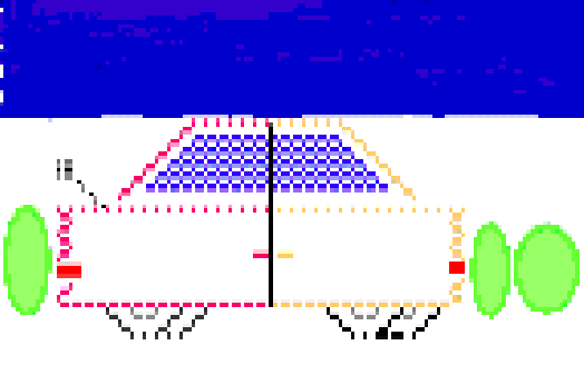 Pixel car at night - Iskandarish